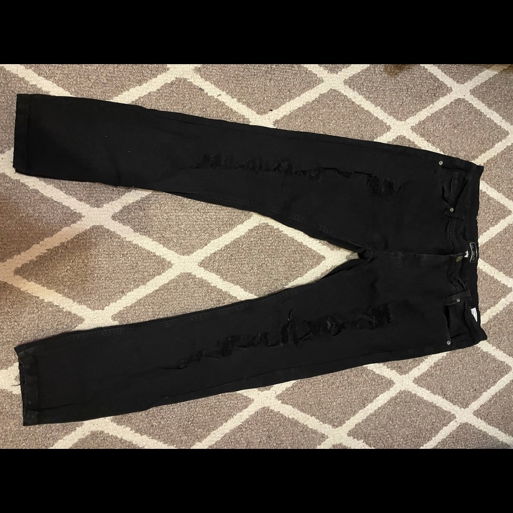 Bleecker and Mercer Mens Jeans Slim Skinny Fit Black Jeans